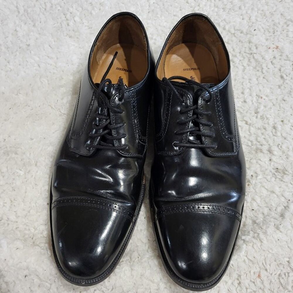 Johnston & Murphy shoes oxfords black dress shoes  mens size 10 D